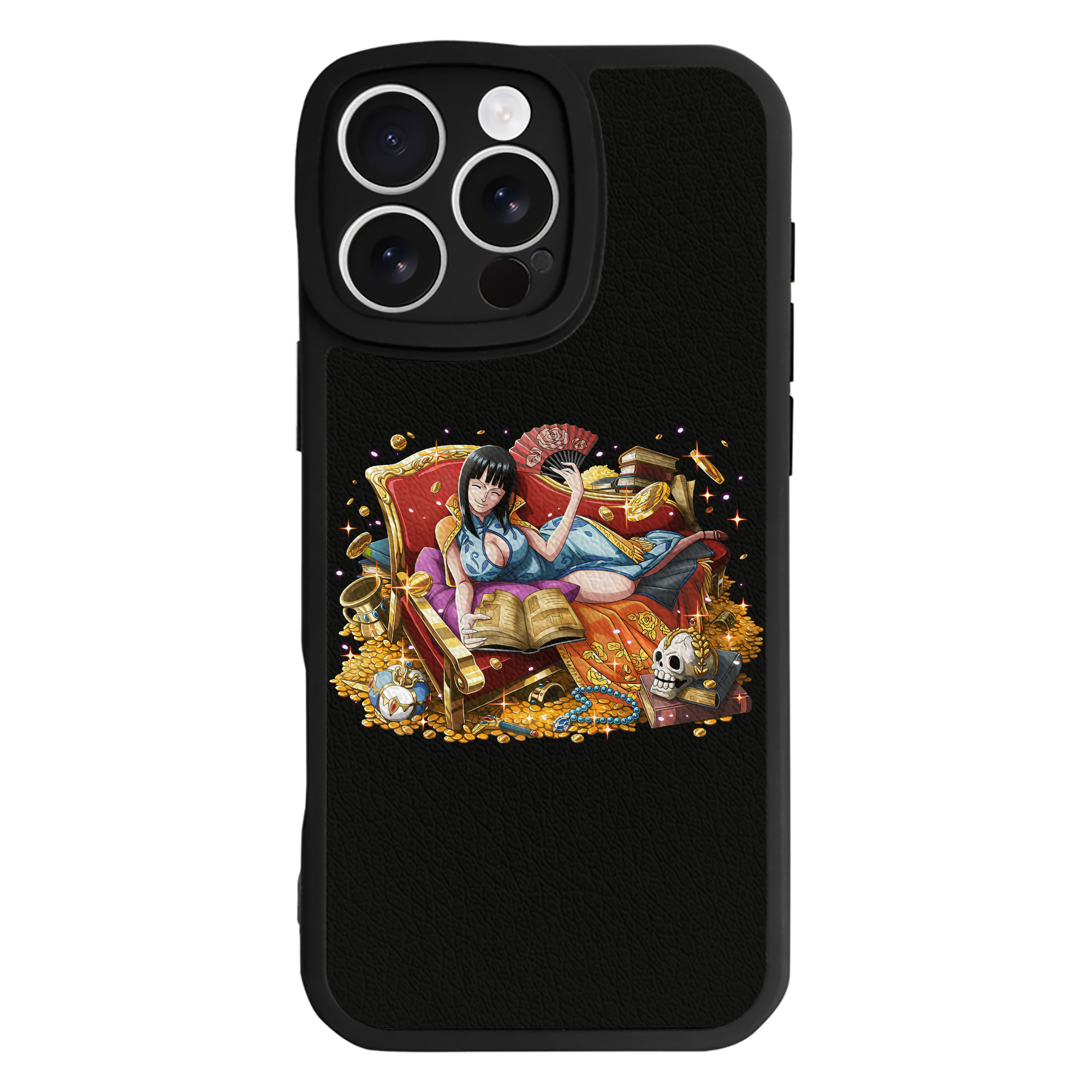 （画像用） ワンピース ニコ・ロビン ONE PIECE Nico Robin 【iPhone 16シリーズ対応】シリコンスマホケース（レザー調） 材質：シリコン
